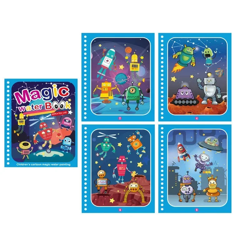 Magic Water Reusable Coloring Kit for Kids