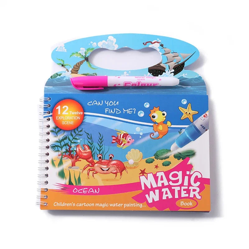 Magic Water Drawing Book
