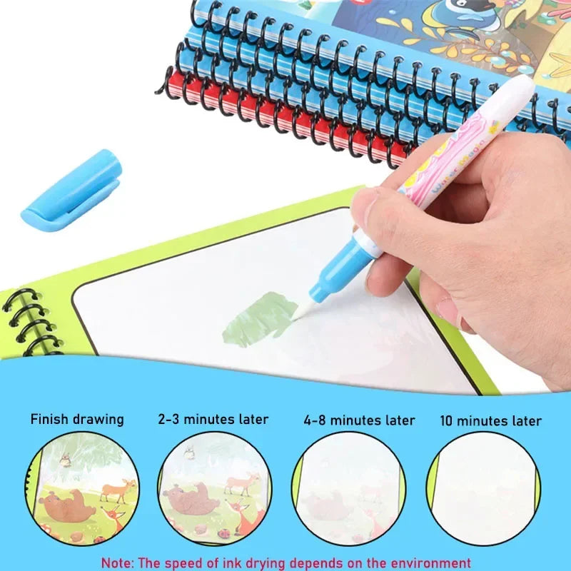 Magic Water Reusable Coloring Kit for Kids