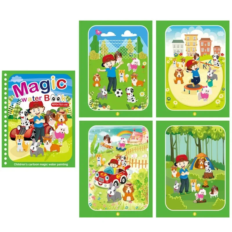 Magic Water Reusable Coloring Kit for Kids