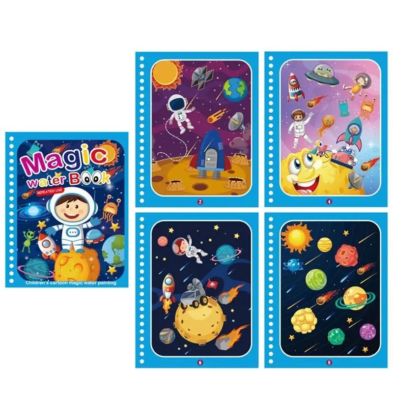 Magic Water Reusable Coloring Kit for Kids