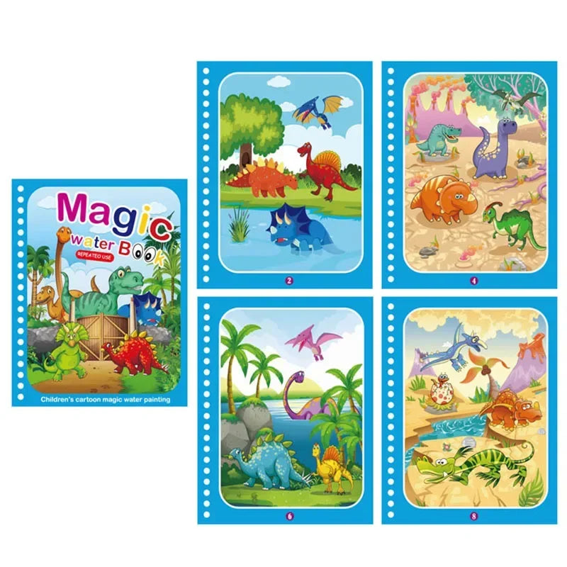 Magic Water Reusable Coloring Kit for Kids