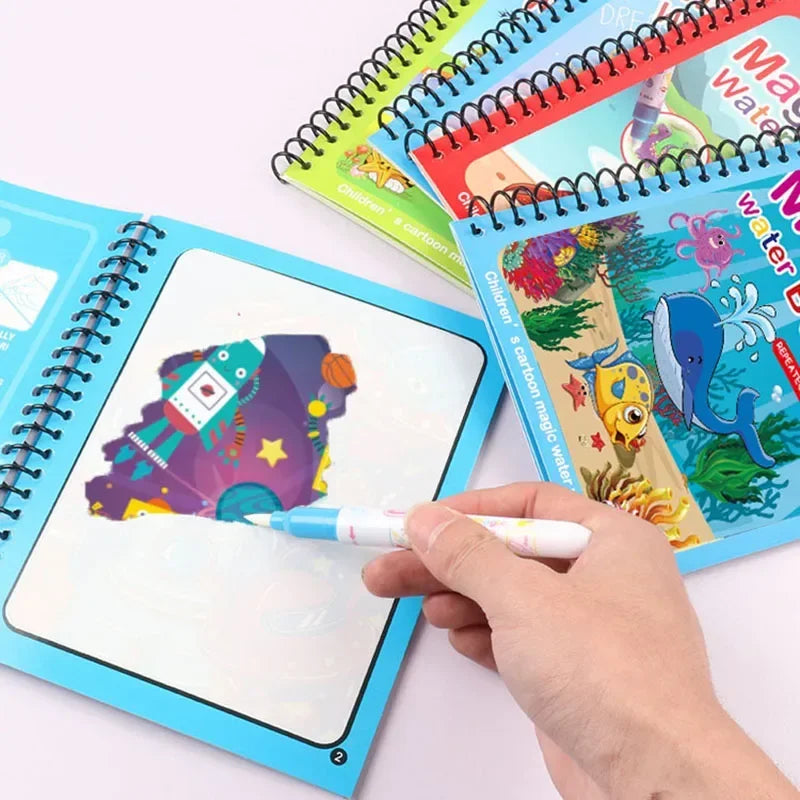 Magic Water Reusable Coloring Kit for Kids