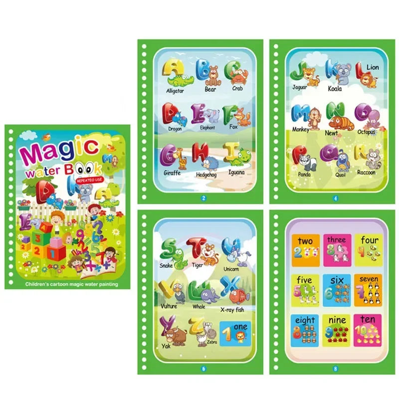 Magic Water Reusable Coloring Kit for Kids