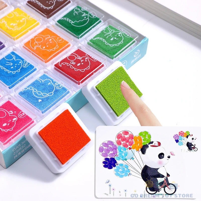 32-Piece Kids Finger Painting Doodle Set
