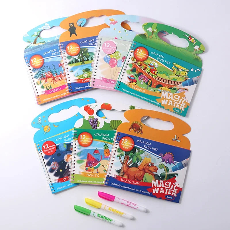 Magic Water Drawing Book
