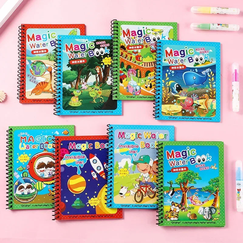 Magic Water Reusable Coloring Kit for Kids