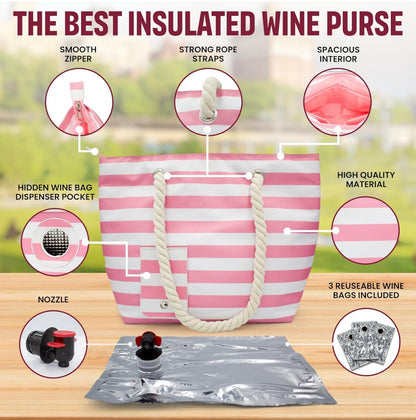 SneakySip™ Wine Dispenser Tote Bag