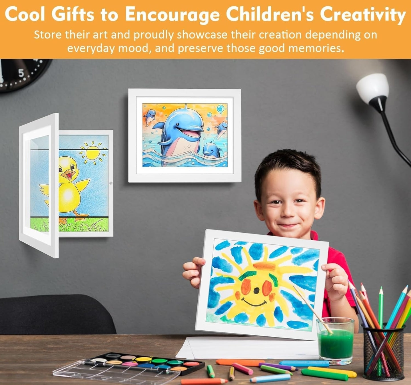 Kids Art Display Magnet Frame