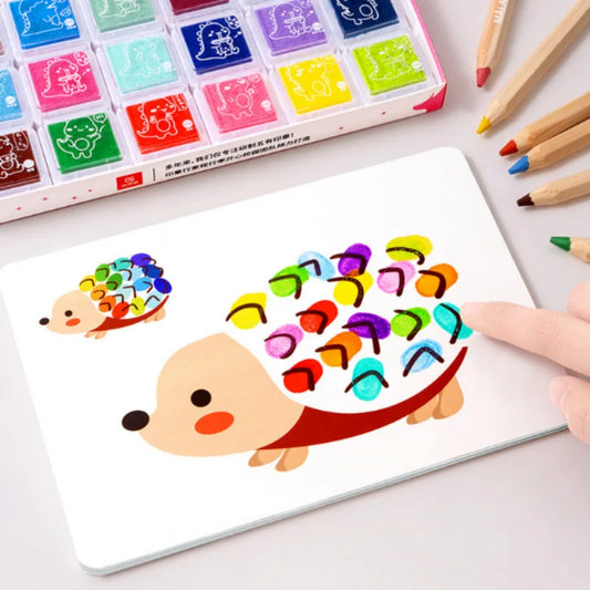 32-Piece Kids Finger Painting Doodle Set